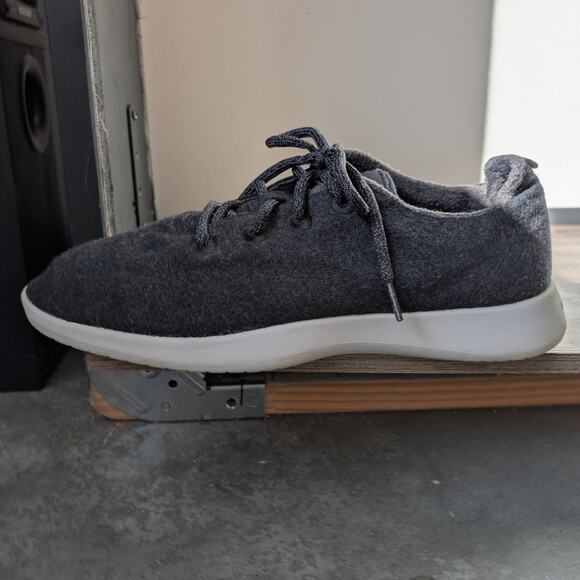 allbirds Athletic Lace Up Running Shoes Men's Size 12 Merino Wool Runners Gray - Picture 5 of 11